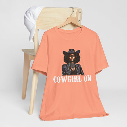 Cowgirl on Black Shirt – Howdy Southern Western Rodeo Texas Tee