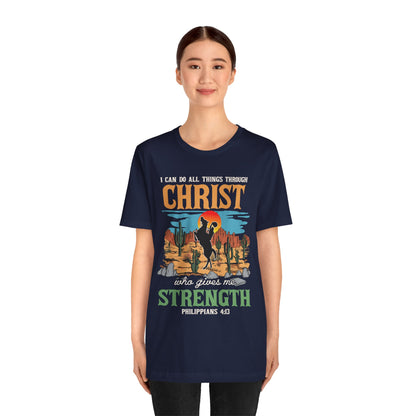 I Can Do All Things Through Christ Shirt – Western Rodeo Christian Tee