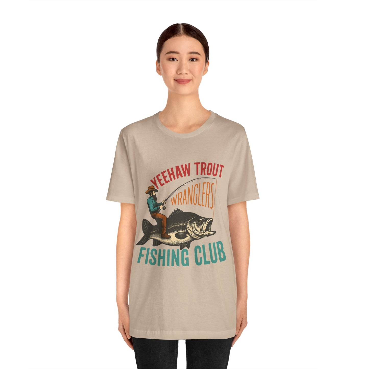 Yeehaw Trout Wranglers Shirt – Funny Cowboy Fishing Club Western Tee