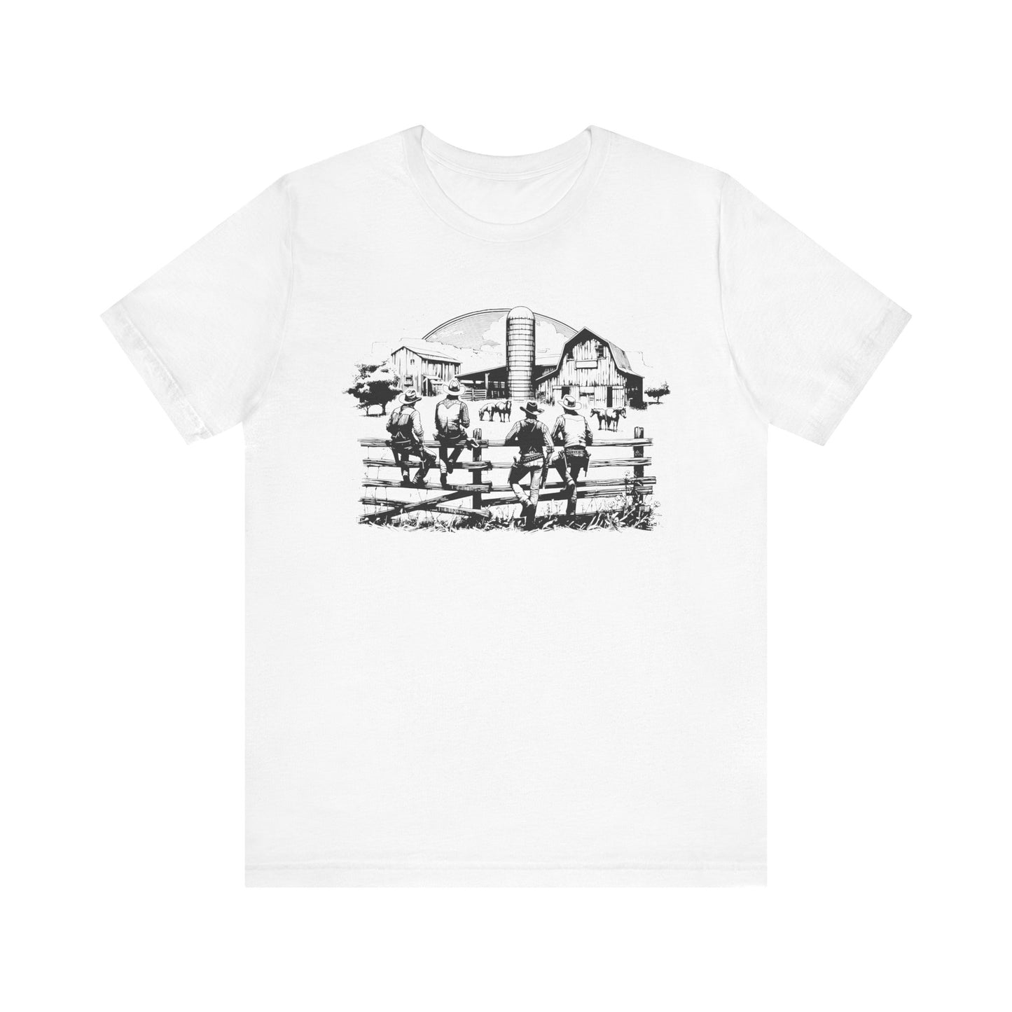 Western Cowboy Horse Racing Shirt – Texas Rodeo Country Cowgirl Tee