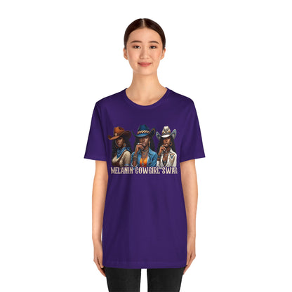 Melanin Cowgirl Swag Shirt – Black African American Western Tee