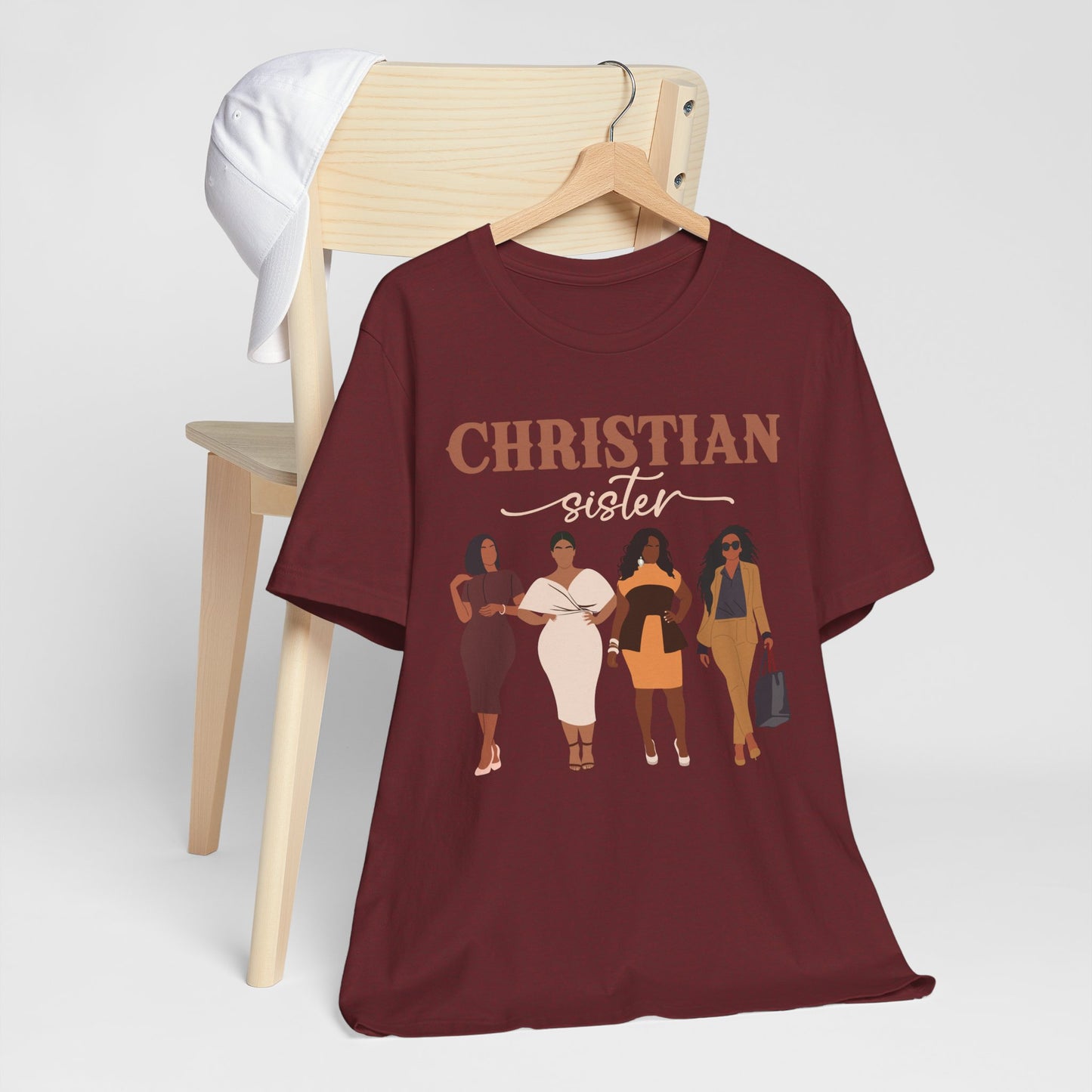 Christian Sister Melanin Shirt – Bold Black Woman of God Faith Graphic Tee