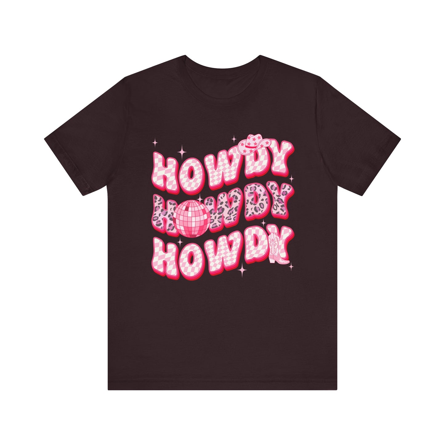 Howdy Pink Cowgirl Shirt – Leopard Disco Western Rodeo Country Girl Tee