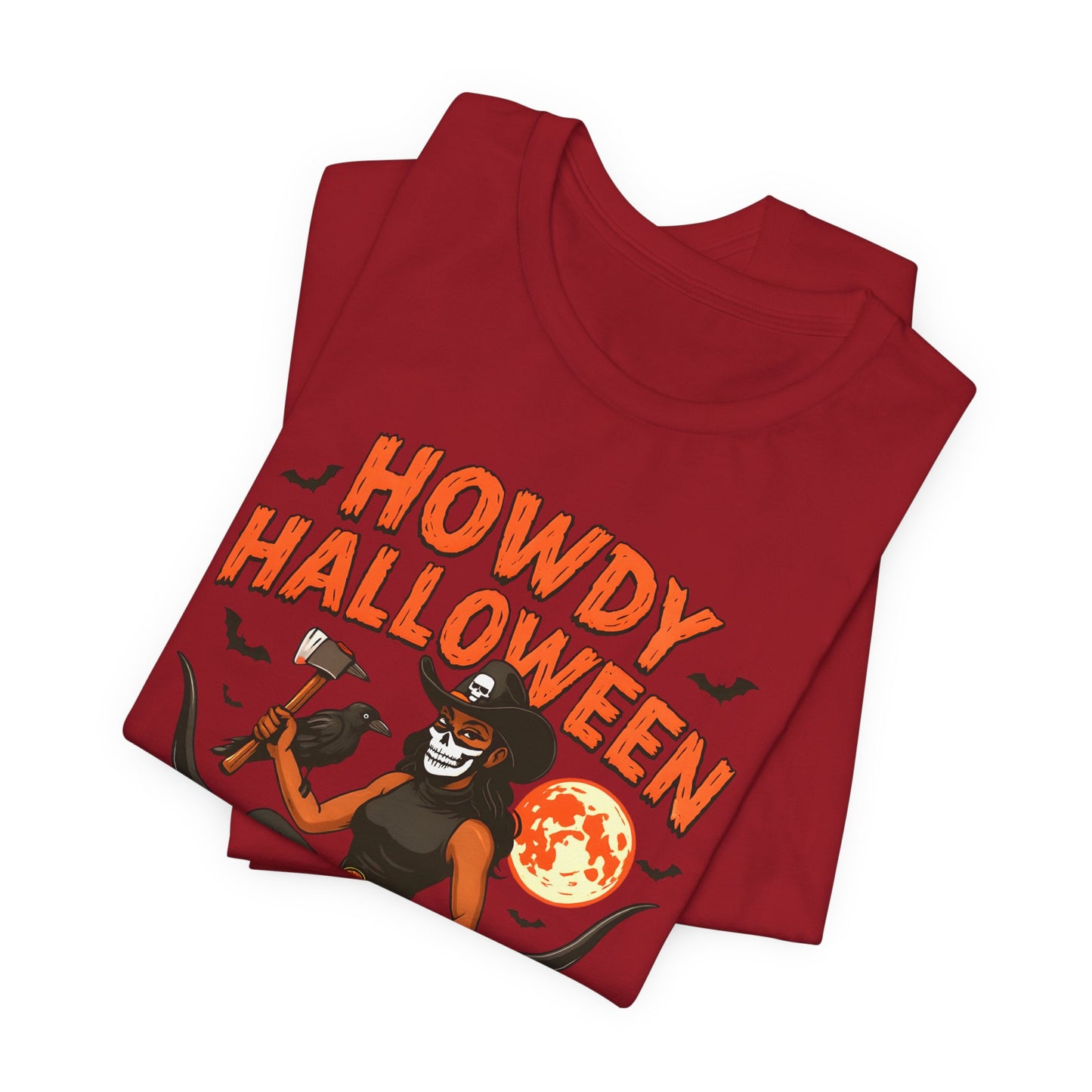 Howdy Halloween Shirt – Skeleton Cowgirl Western Fall Rodeo Tee