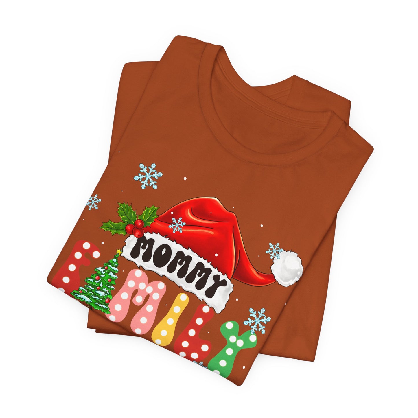 Mommy Family Christmas 2025 Shirt – Cute Matching Polka Dot Holiday Tee
