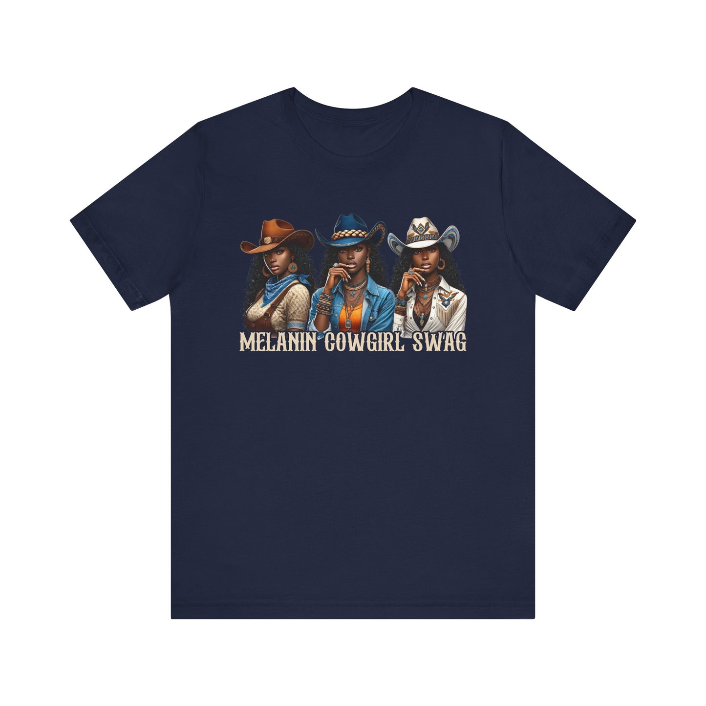 Melanin Cowgirl Swag Shirt – Black African American Western Tee