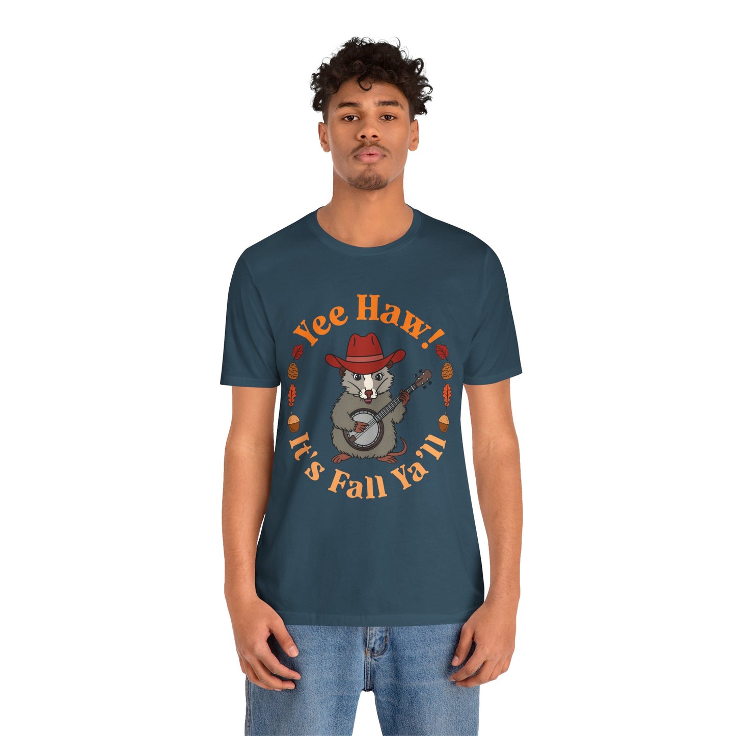Yee Haw It’s Fall Y’all Shirt – Funny Possum Country Western Rodeo Tee