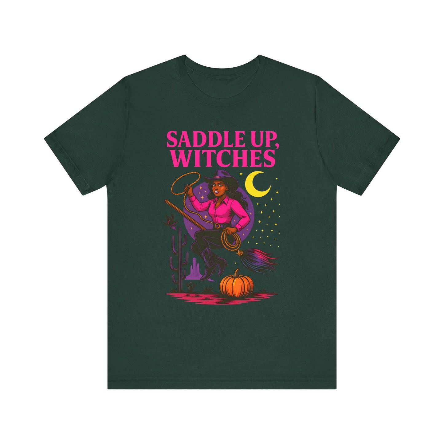 Saddle Up Witches Shirt – Black Cowgirl Western Halloween Tee