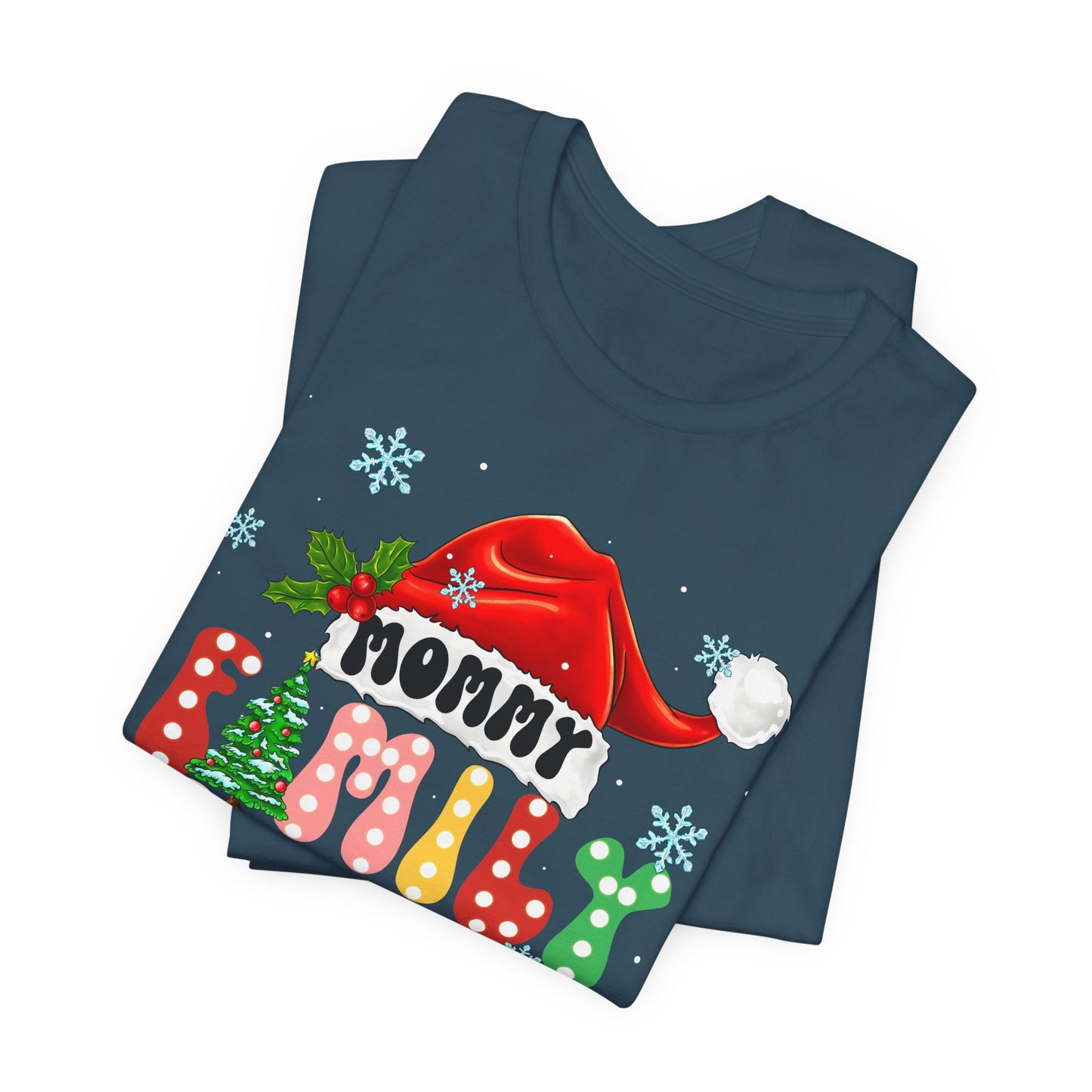 Mommy Family Christmas 2025 Shirt – Cute Matching Polka Dot Holiday Tee