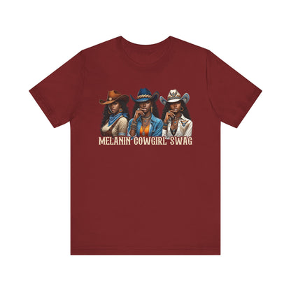 Melanin Cowgirl Swag Shirt – Black African American Western Tee