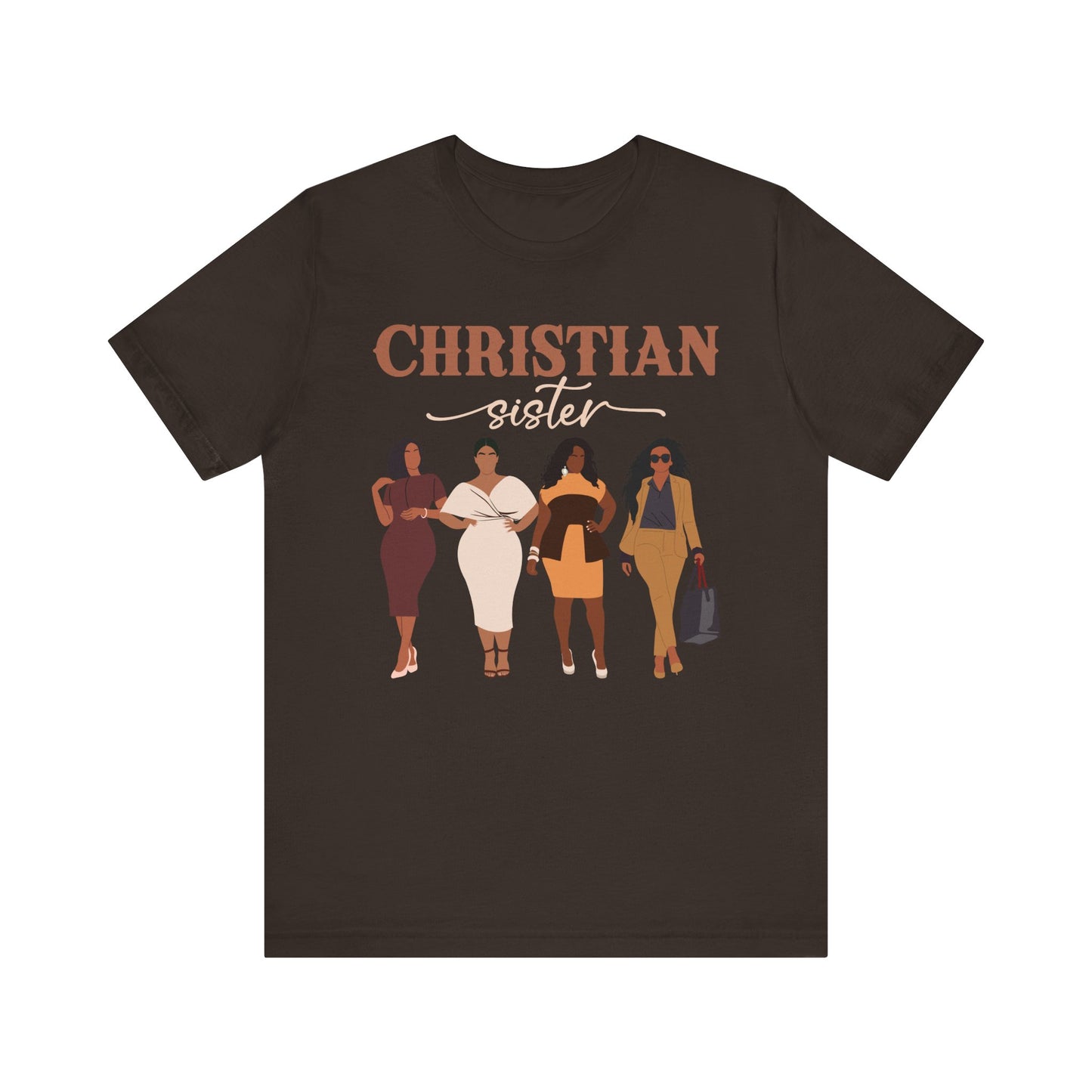 Christian Sister Melanin Shirt – Bold Black Woman of God Faith Graphic Tee