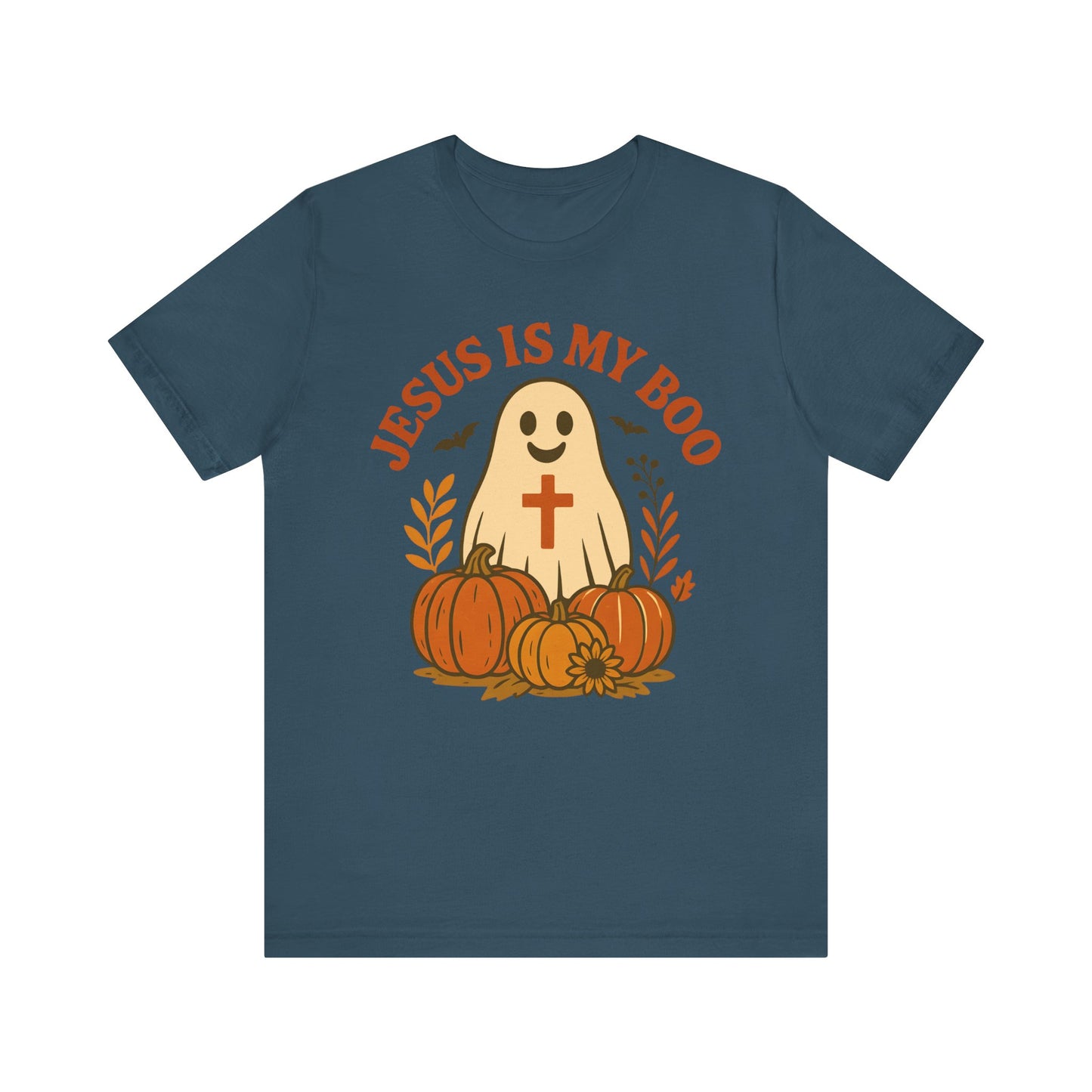 Jesus Is My Boo Shirt – Cute Christian Ghost Pumpkin Halloween Faith Tee