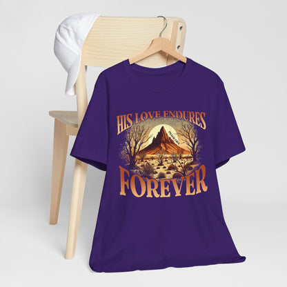 His Love Endures Forever Shirt – Christian Boho Western Rodeo Tee