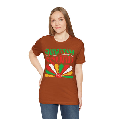 Christmas Squad 2025 Shirt – Retro Groovy Matching Holiday Group Tee