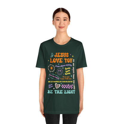 Jesus Loves You Shirt – Groovy Retro Christian Faith Encouragement Bible Tee