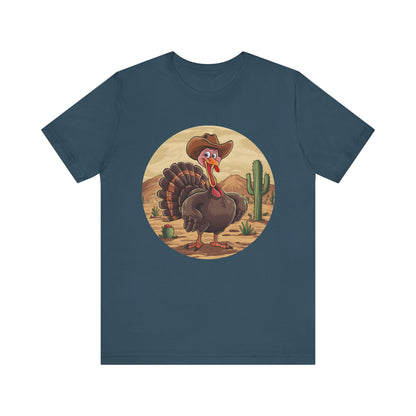Western Thanksgiving Cowboy Turkey Shirt – Texas Desert Cowgirl Tee
