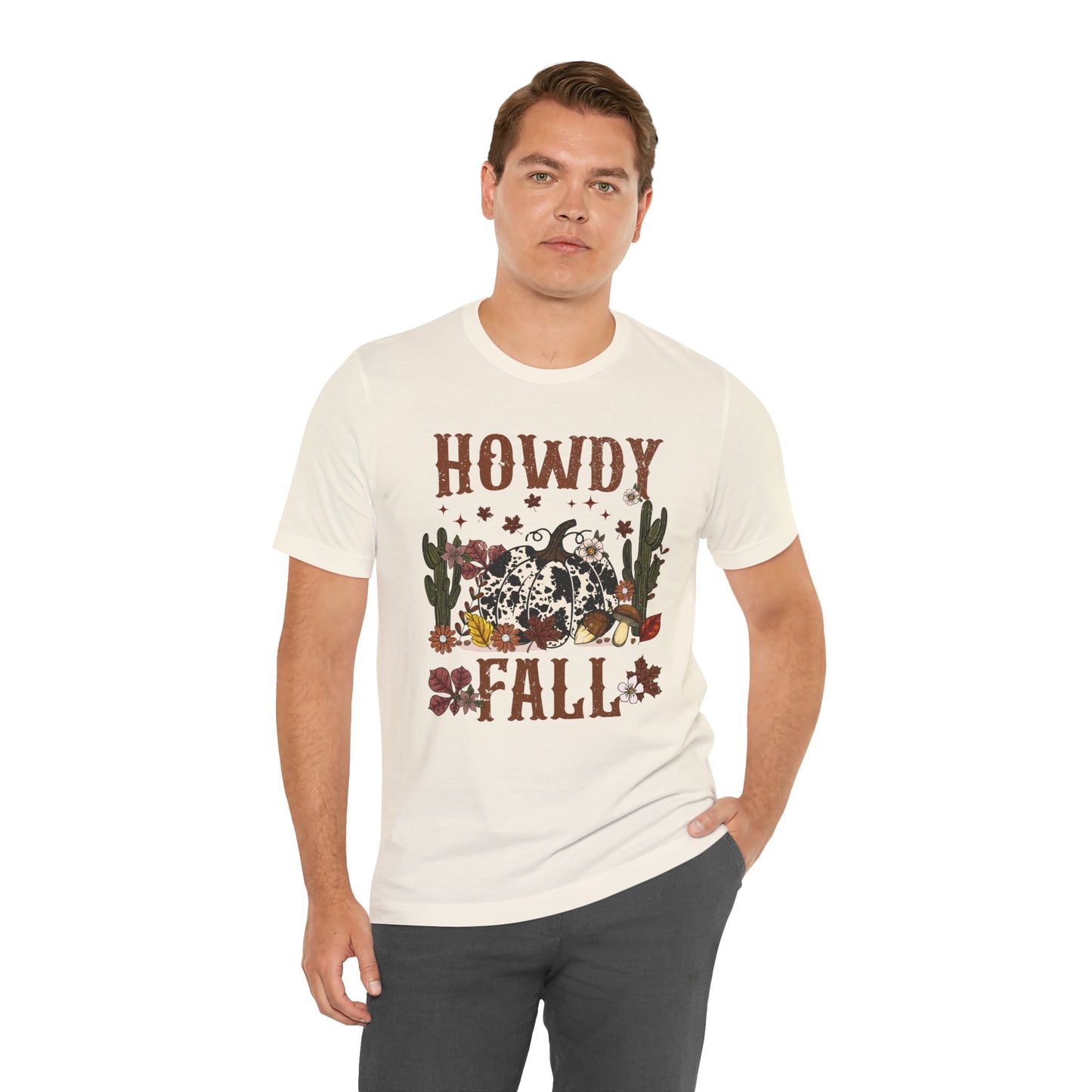 Retro Howdy Fall Shirt – Western Cowboy Pumpkin Country Thanksgiving Tee