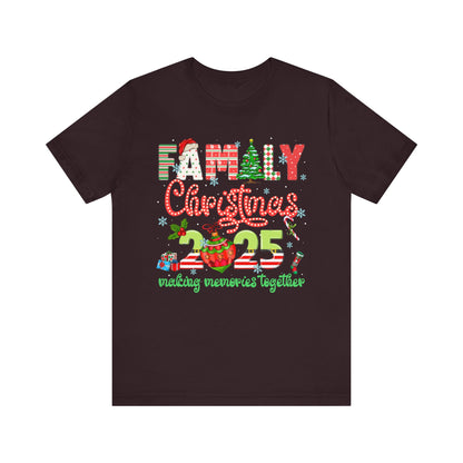 Family Christmas 2025 Matching Shirt – Festive Holiday Lights Ornament Tee