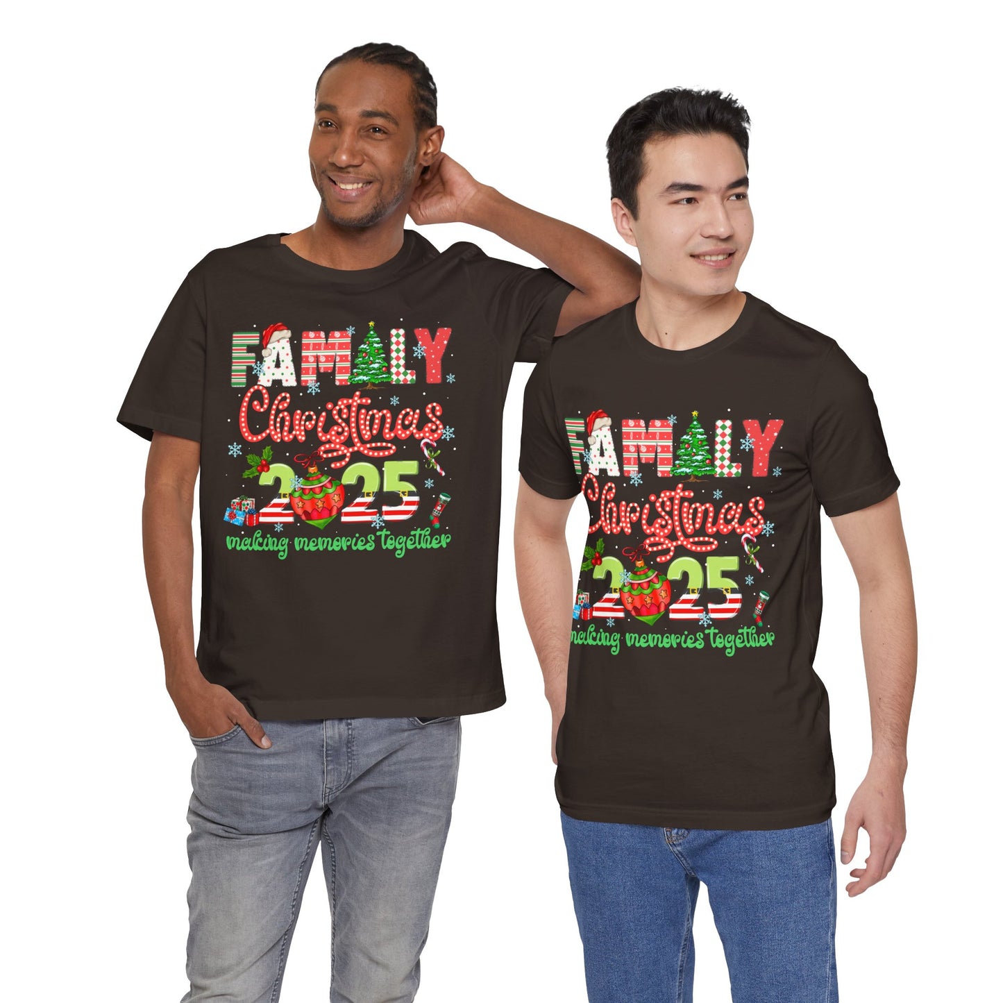 Family Christmas 2025 Matching Shirt – Festive Holiday Lights Ornament Tee
