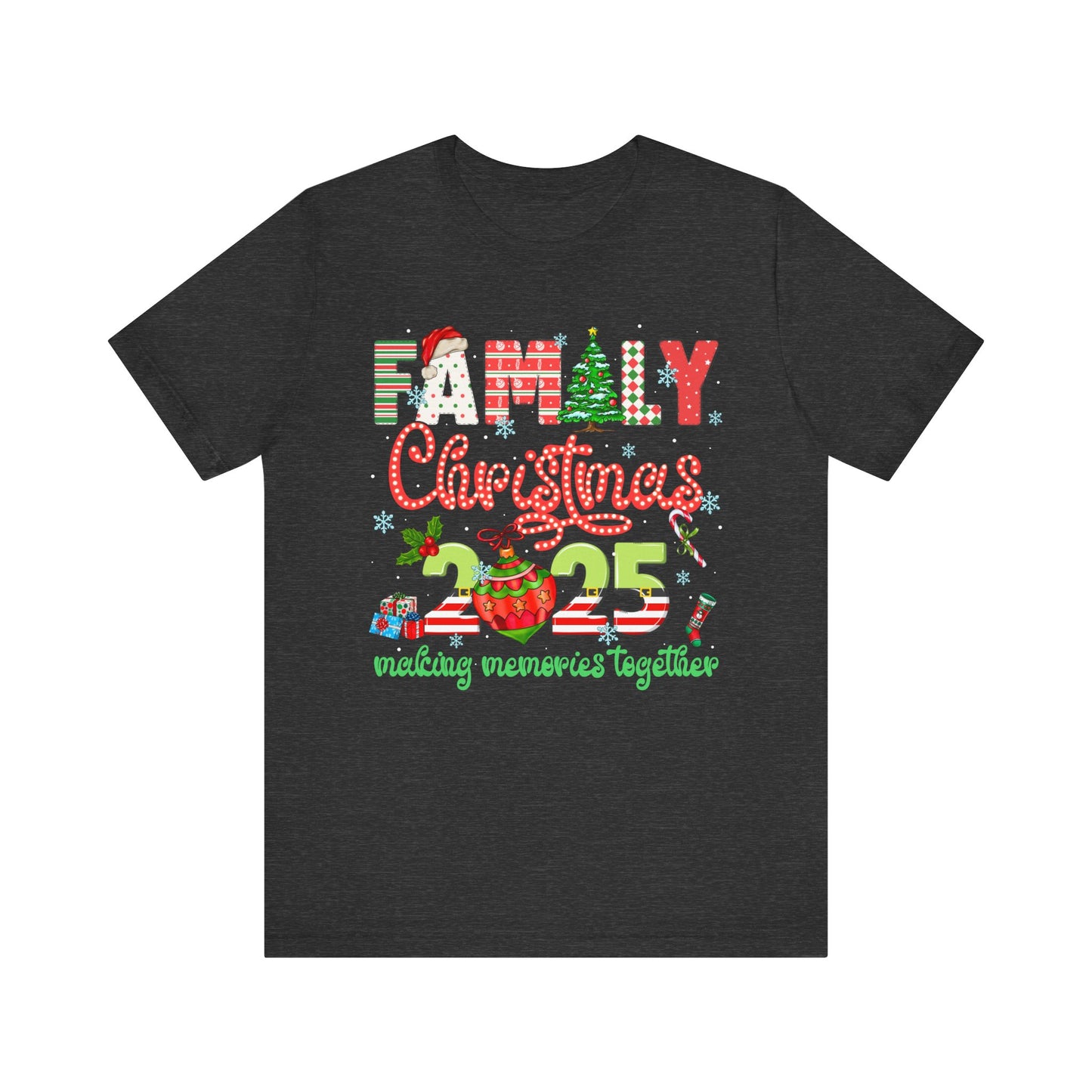 Family Christmas 2025 Matching Shirt – Festive Holiday Lights Ornament Tee