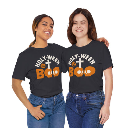 Holy Ween Boo Shirt – Christian Halloween Cross & Skull Faith Tee