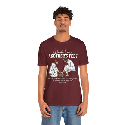 Wash One Another’s Feet Shirt – John 13:14 Christian Servant Heart Tee