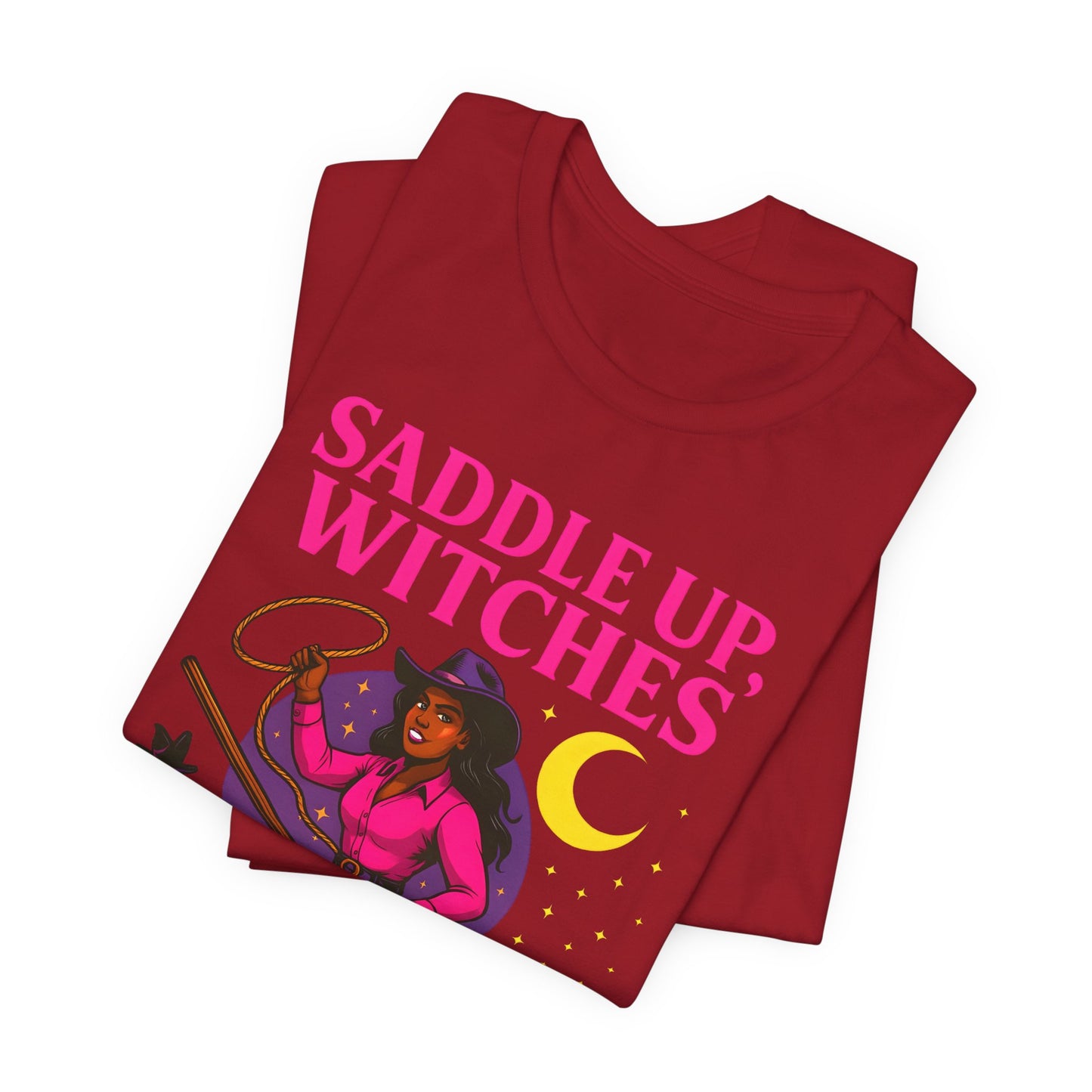 Saddle Up Witches Shirt – Black Cowgirl Western Halloween Tee