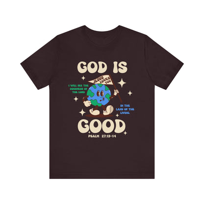 God Is Good Jesus Loves You Shirt – Bold Christian Faith Earth Gospel Message Tee