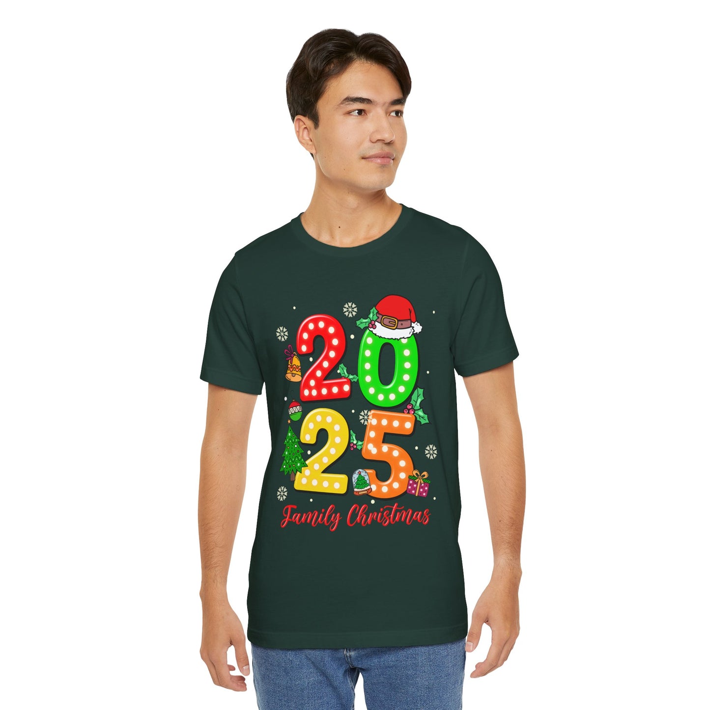 2025 Family Christmas Shirt – Cute Matching Holiday Lights Group Tee