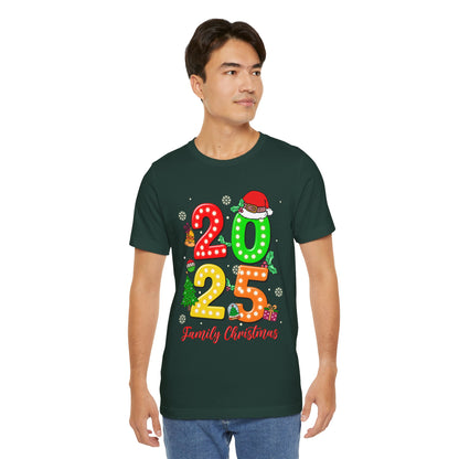 2025 Family Christmas Shirt – Cute Matching Holiday Lights Group Tee