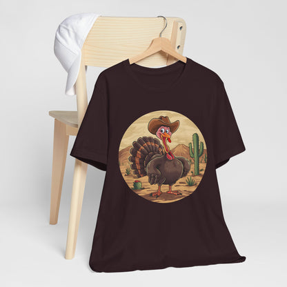 Western Thanksgiving Cowboy Turkey Shirt – Texas Desert Cowgirl Tee