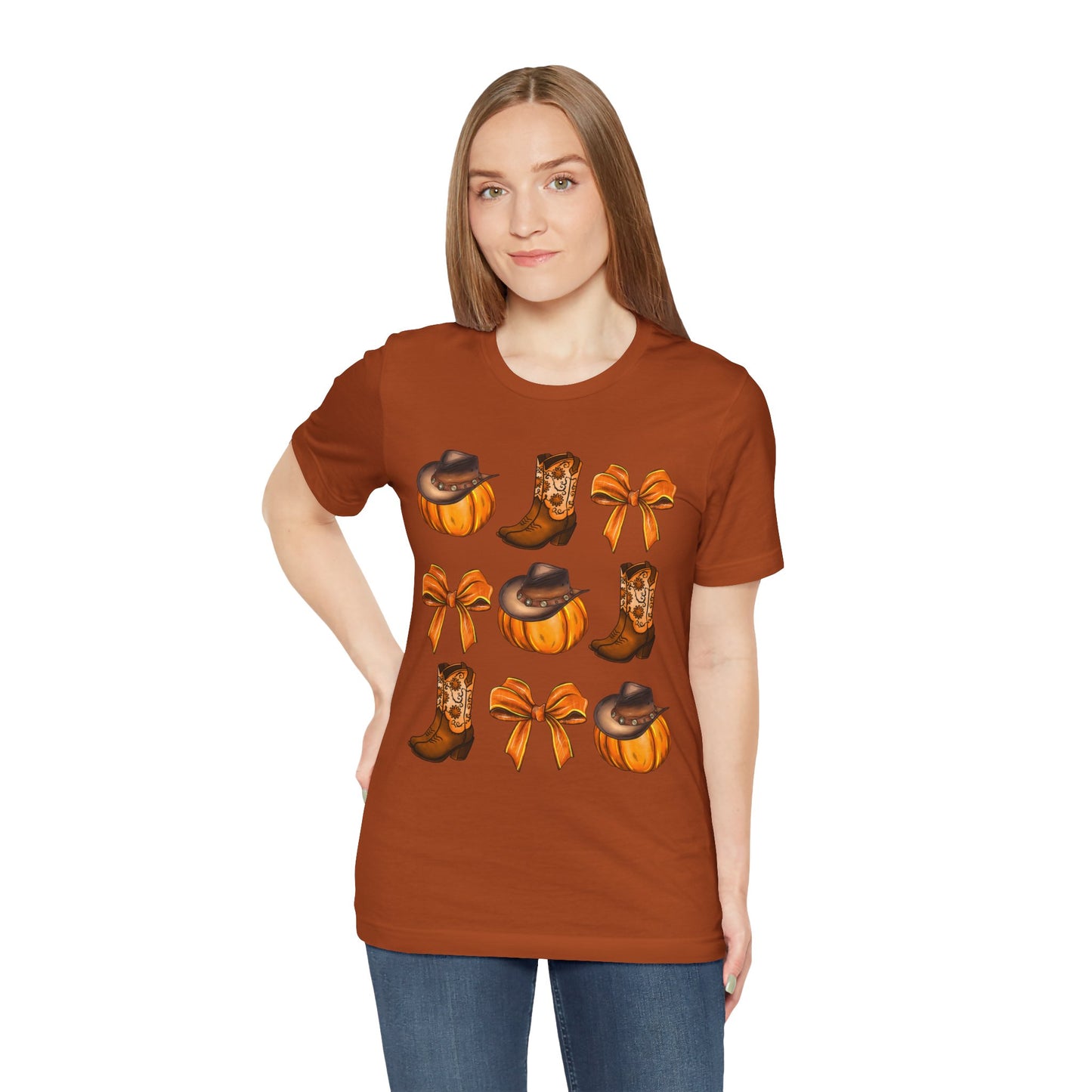 Howdy Pumpkin Shirt – Coquette Bow Cowgirl Western Fall Thanksgiving Tee