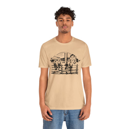 Western Cowboy Horse Racing Shirt – Texas Rodeo Country Cowgirl Tee