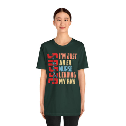 Jesus Saves ER Nurse Shirt – Retro Christian Emergency Room Faith Nurse Tee