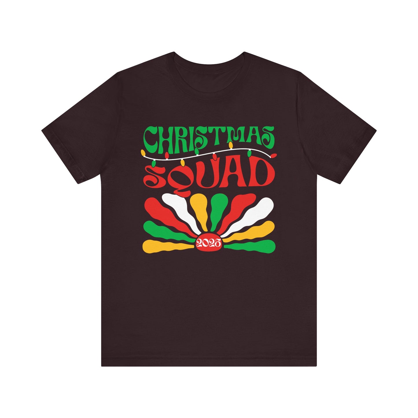 Christmas Squad 2025 Shirt – Retro Groovy Matching Holiday Group Tee