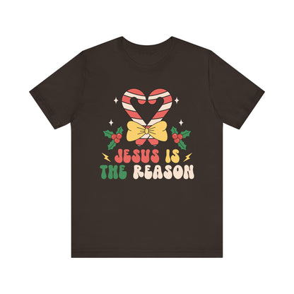 Candy Cane Jesus Shirt – Christian Christmas Pajama Tee, Holiday Faith Sleepwear
