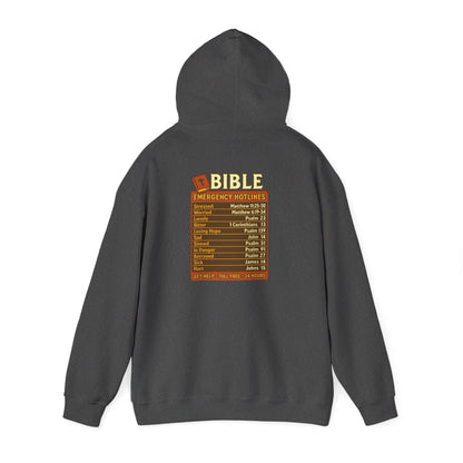 Bible Emergency Hotline Hoodie – Inspirational Christian God Faith Pullover