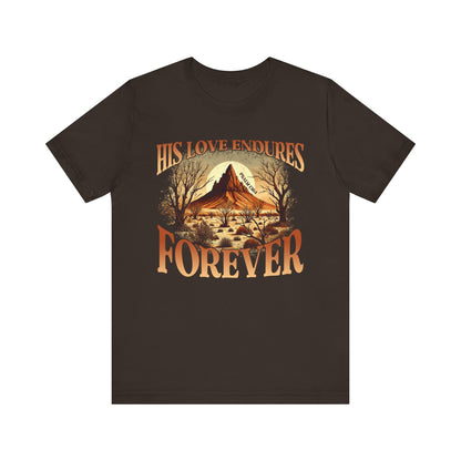 His Love Endures Forever Shirt – Christian Boho Western Rodeo Tee