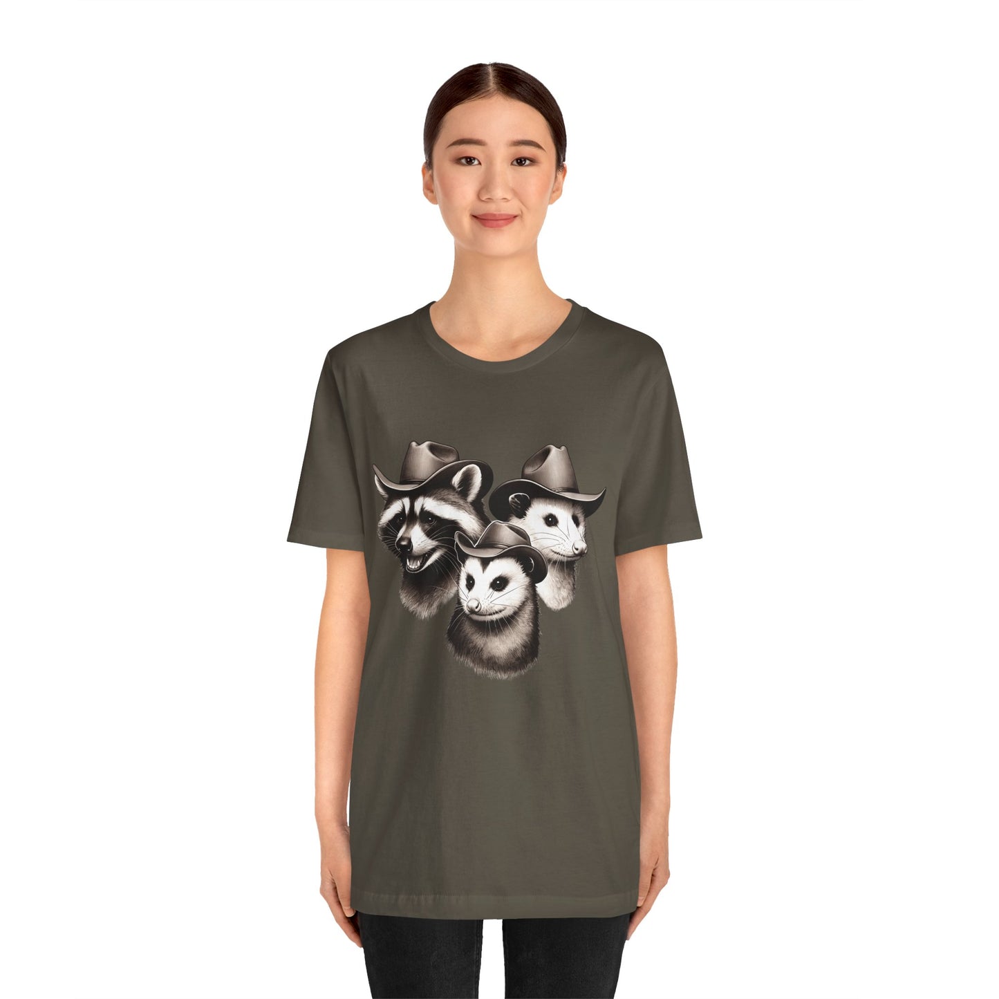 Cowboy Trash Trio Shirt – Opossum Raccoon Western Rodeo Funny Tee