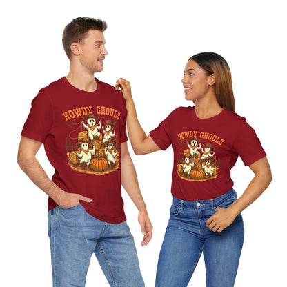 Howdy Ghouls Shirt – Cute Ghost Cowboy Halloween Tee, Western Rodeo Texas Fall Outfit