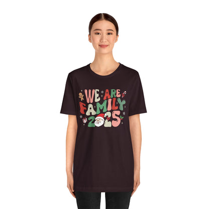 We Are Family 2025 Shirt – Santa & Christmas Tree Matching Family Holiday Tee