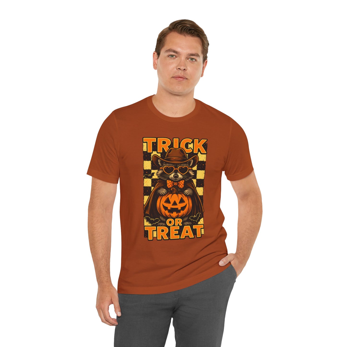 Trick or Treat Cowboy Raccoon Shirt – Cute Western Pumpkin Halloween Tee