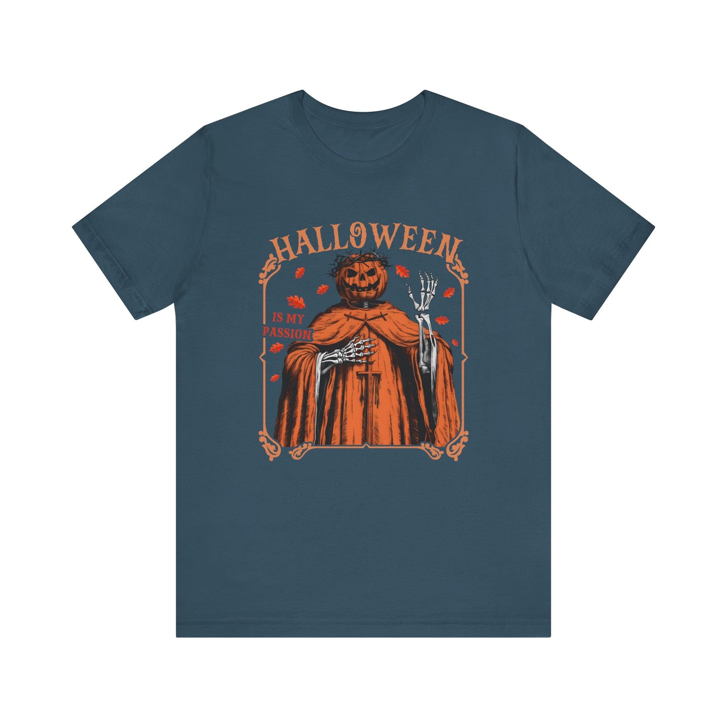Halloween Is My Passion Jesus Cross Christian Jack O Lantern T-Shirt