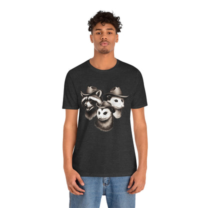 Cowboy Trash Trio Shirt – Opossum Raccoon Western Rodeo Funny Tee