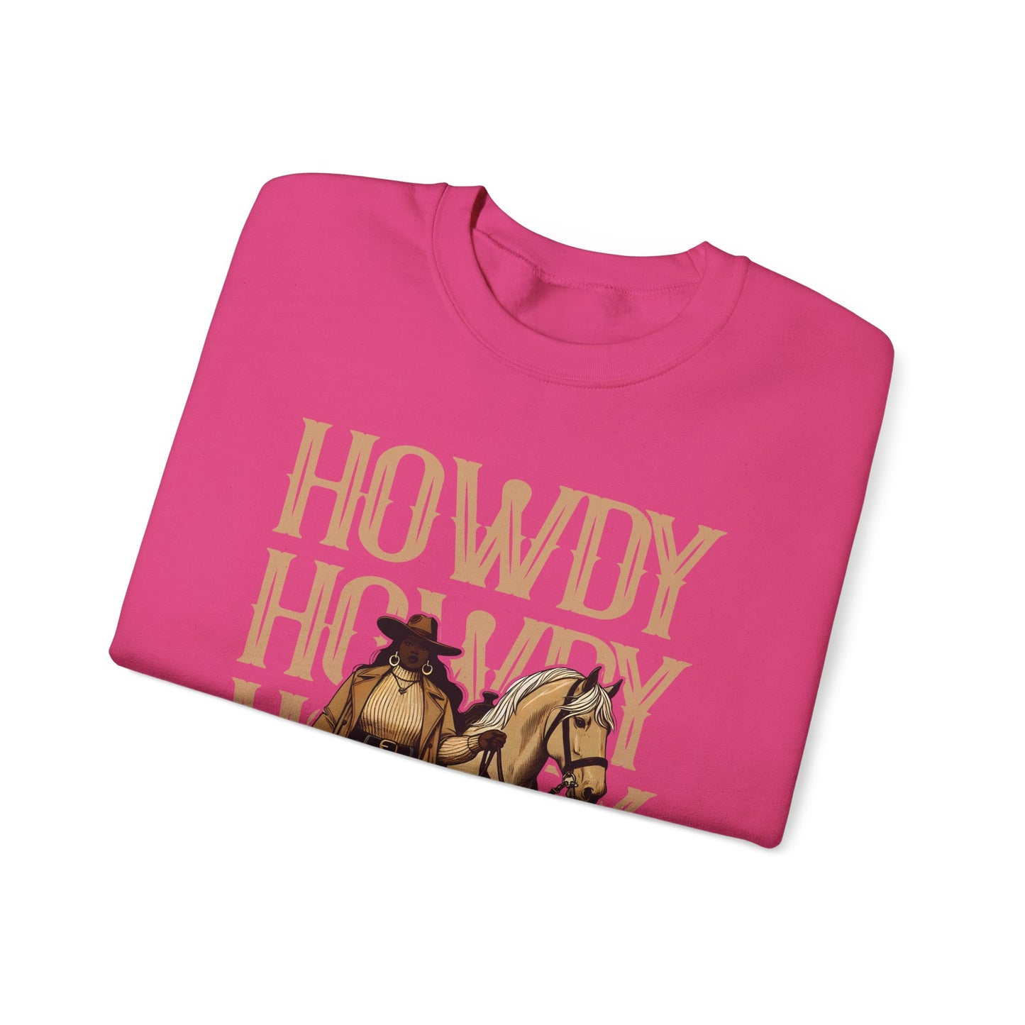 Howdy Black Cowgirl Sweatshirt – Country Western Rodeo Melanin Texas Pullover