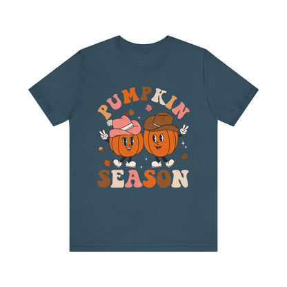 Pumpkin Season Howdy Shirt – Western Cowboy Cowgirl Thanksgiving Fall Tee