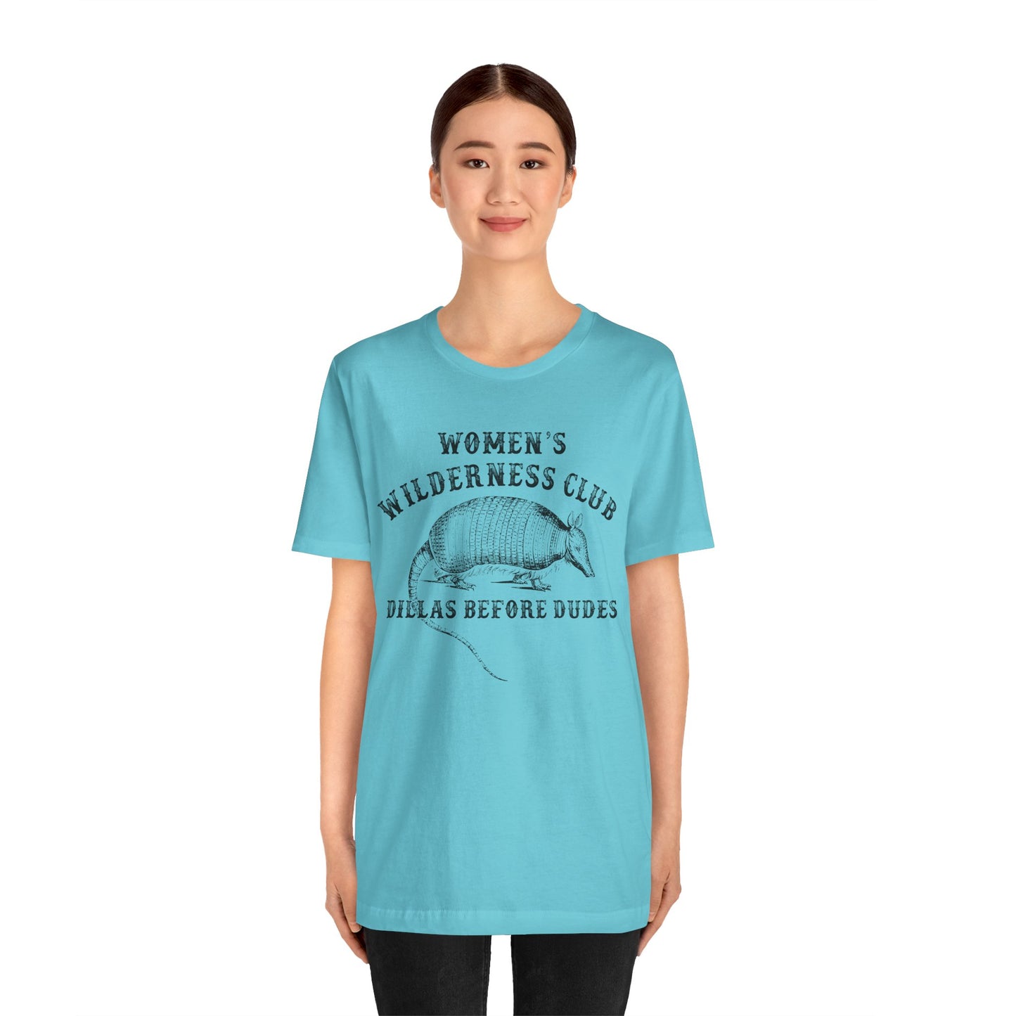 Women’s Wilderness Club Shirt – Dillas Before Dudes Western Armadillo Tee