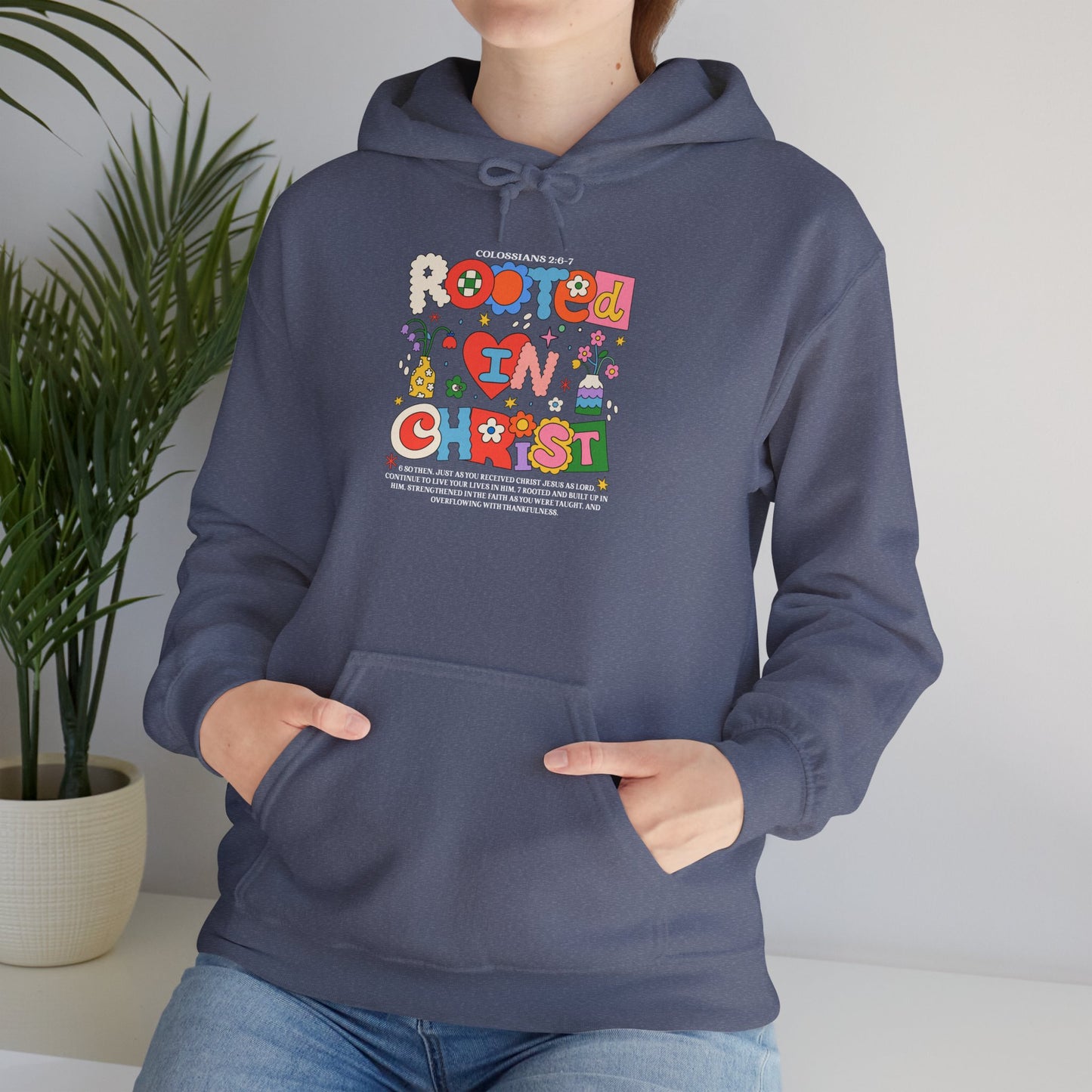 Christian Floral Hoodie - Grow in Grace