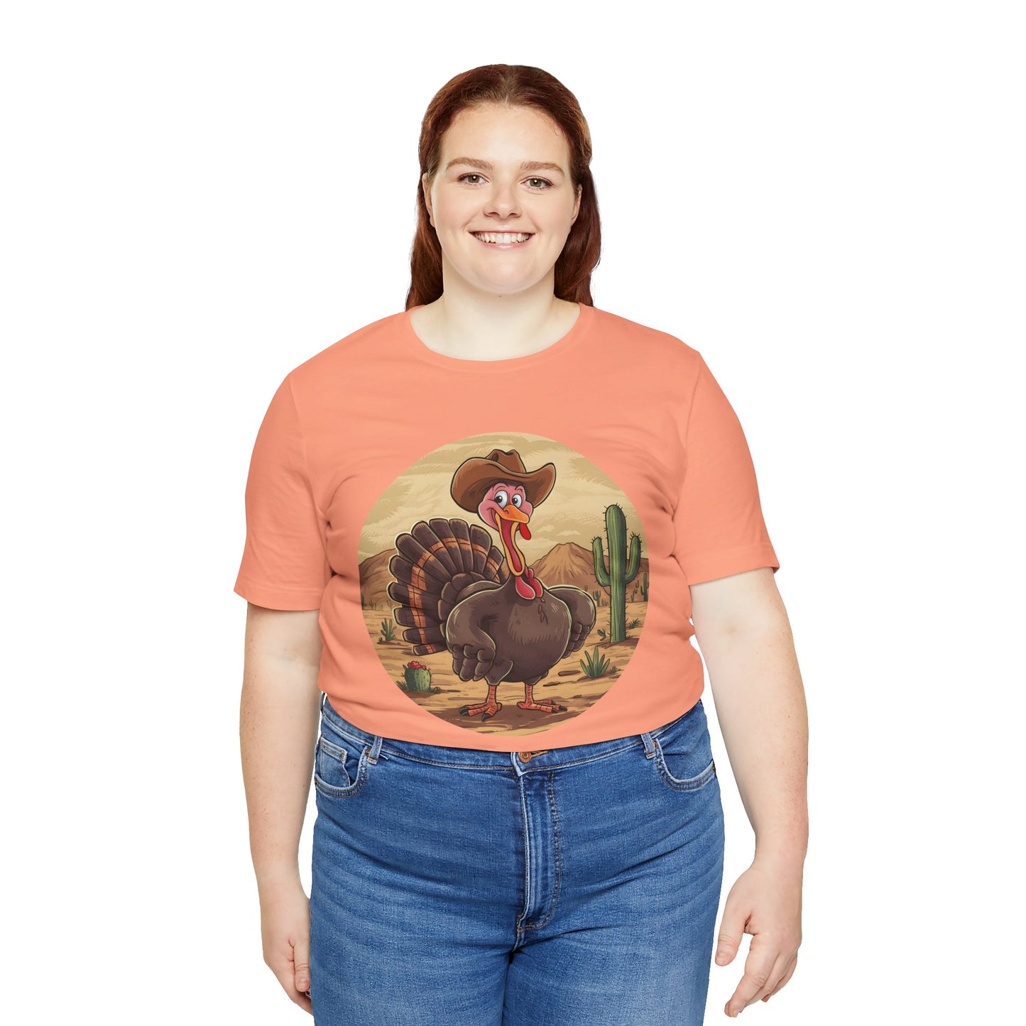 Western Thanksgiving Cowboy Turkey Shirt – Texas Desert Cowgirl Tee