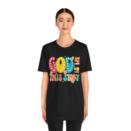God Is In This Story Shirt – Inspirational Christian Retro Hippie Flower Faith Tee